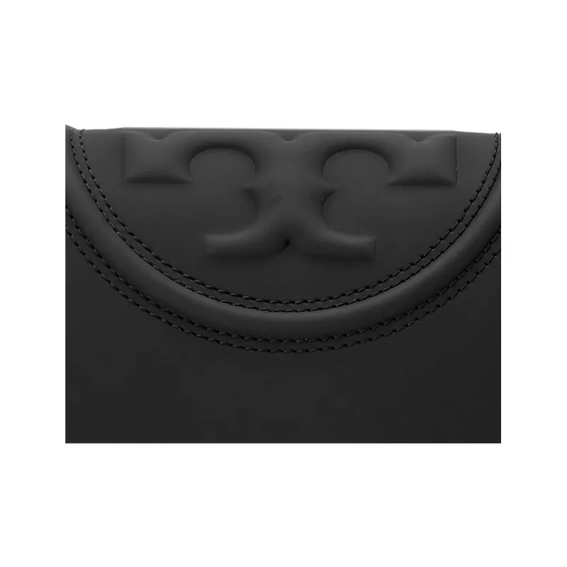 TORY BURCH Fleming Rubber With PU Handbag, Crossbody Bag Regular Women's Black-4