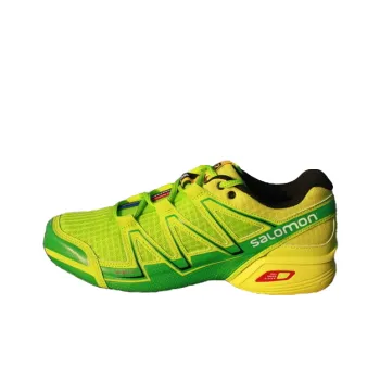 SALOMON Speedcross Vario Anti Slip Wear Resistant Low Top Running Shoes Unisex Yellow Green Black