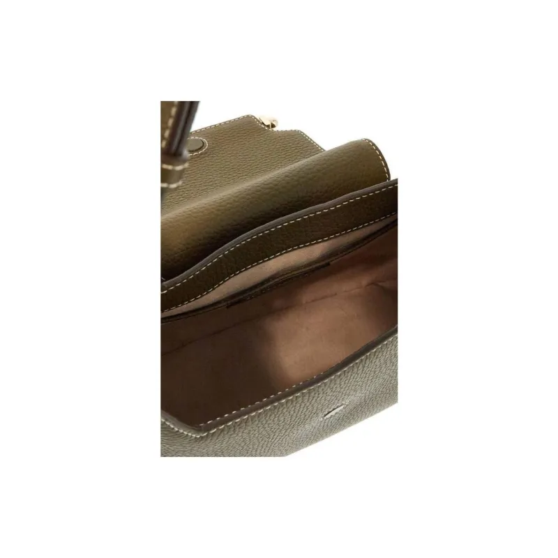 Strathberry Calfskin Hobo Bag Portable Crossbody Bag Shoulder Bag Women's Khaki-3