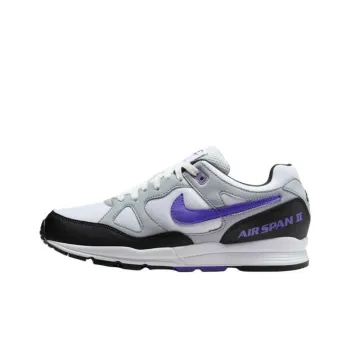 Nike Air Span 2 Anti Slip Wear Resistant Low Top Casual Shoes Men's Black White Purple