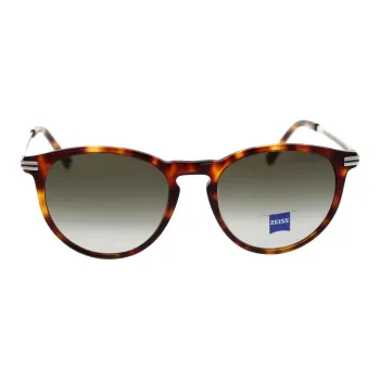 ZEISS Acetate Round Sunglasses Men's Tortoiseshell