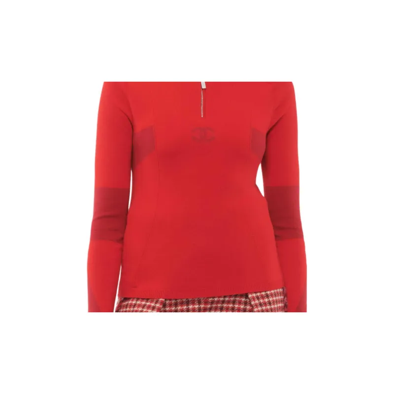 CHANEL Sweater Women's Deep Red-2