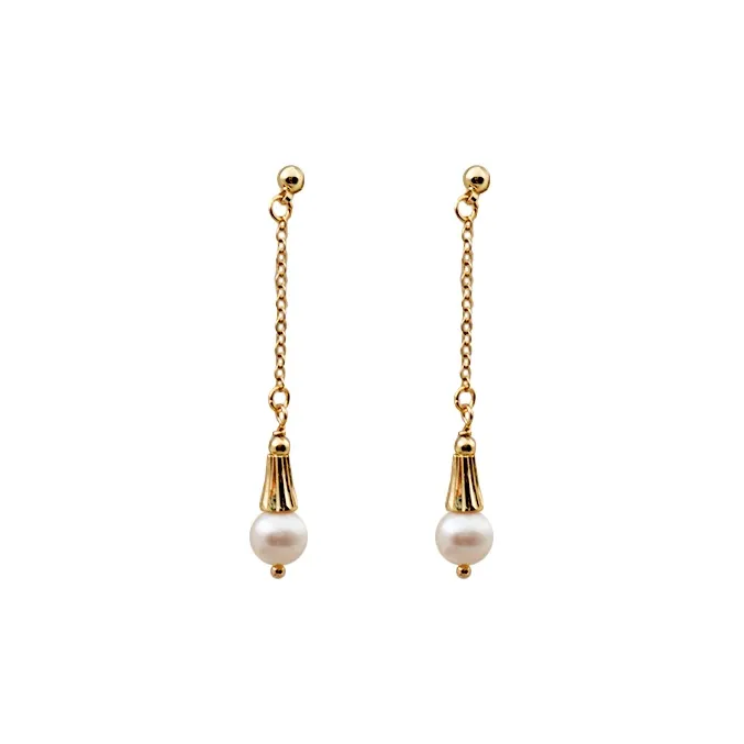 NATURALLYJOJO Freshwater Pearl Drop Earrings Women's-0