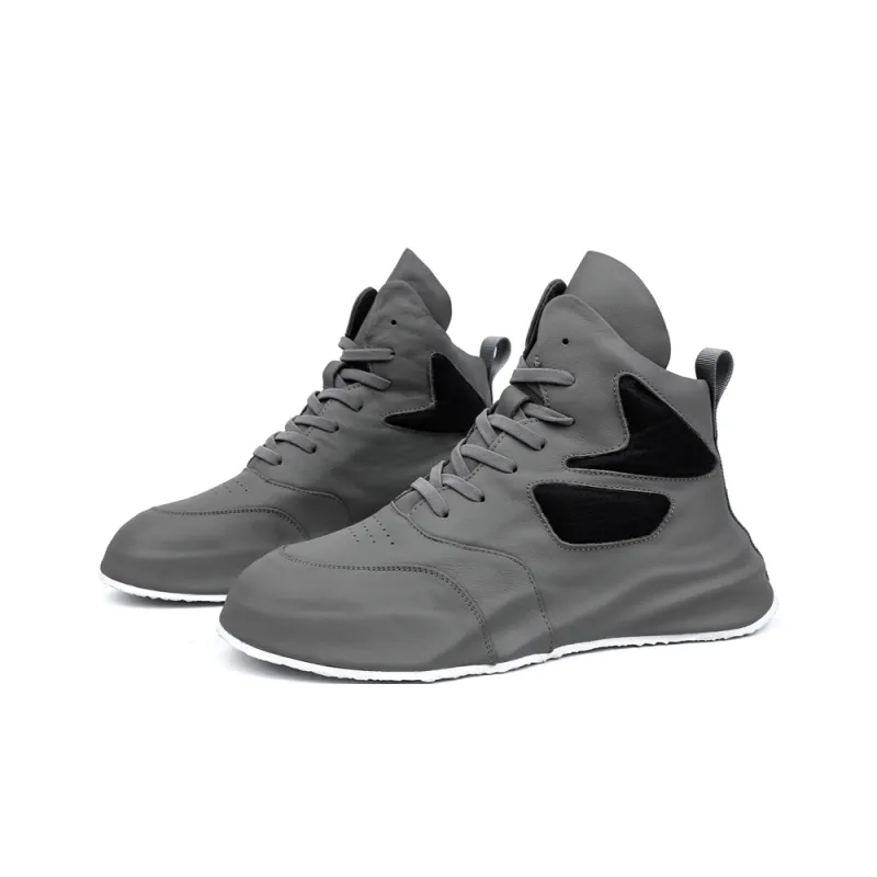 Paladin Anti-Slip And Wear-Resistant Height Increasing High-Top Casual Shoes Men's-1