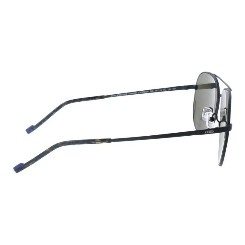 ZEISS Metal Aviator Sunglasses Men's Black-4