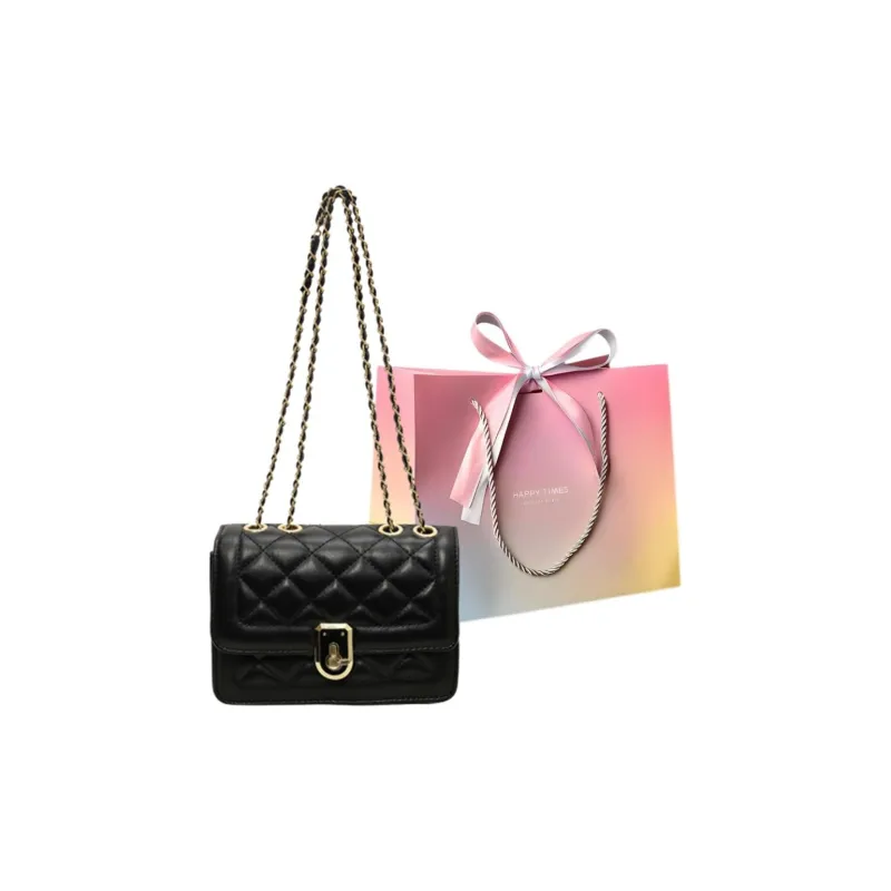 Yalu PU Shoulder Bag, Crossbody Bag Regular Women's Black-0