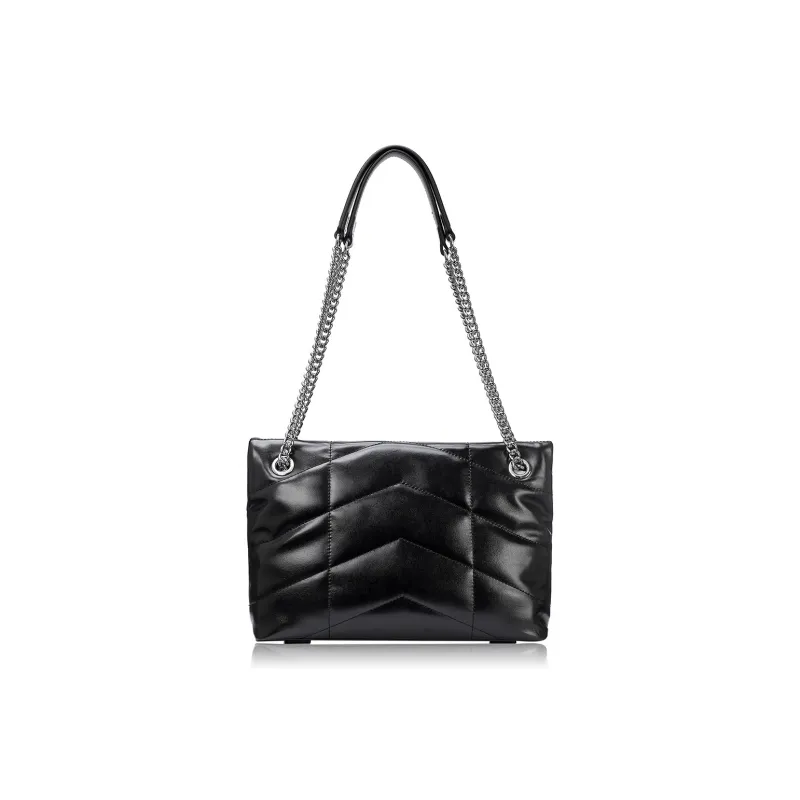 ROBERTA DI CAMERINO Cow Leather Shoulder Bag Tubas Women's Classic Black-3