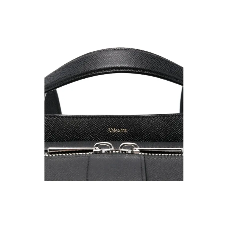 Valextra Calfskin Backpack Women's Black-2
