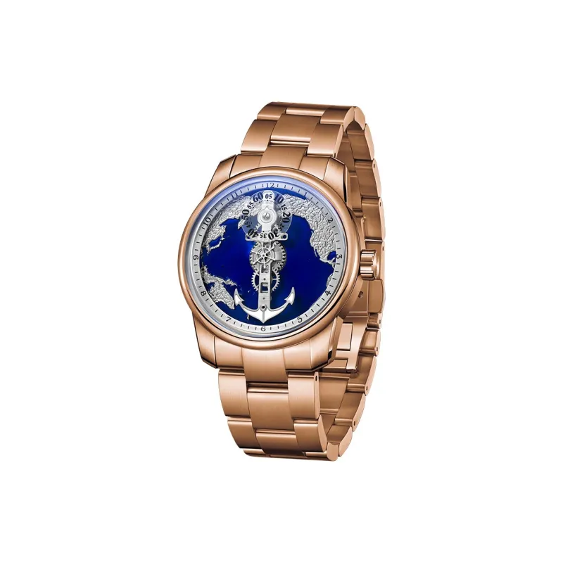 OBLVLO Automatic Mechanical Movement Watch Men's Watches Black Dial-8