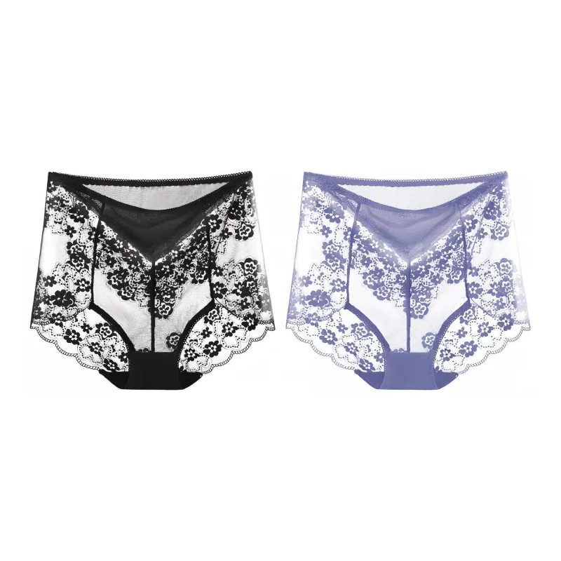Flowers In Water Underpants Women's 2 Pack-0