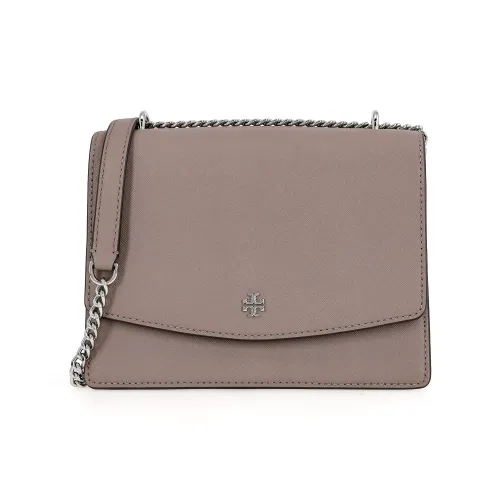 TORY BURCH Emerson Leather Shoulder Bag Crossbody Bag Regular Women's Elephant Gray