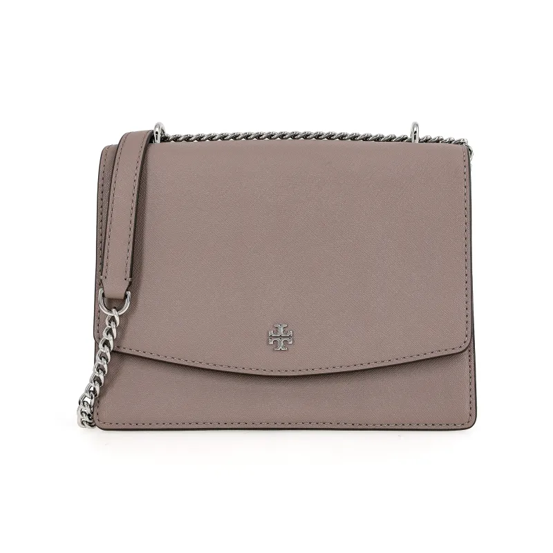 TORY BURCH Emerson Leather Shoulder Bag Crossbody Bag Regular Women's Elephant Gray-0