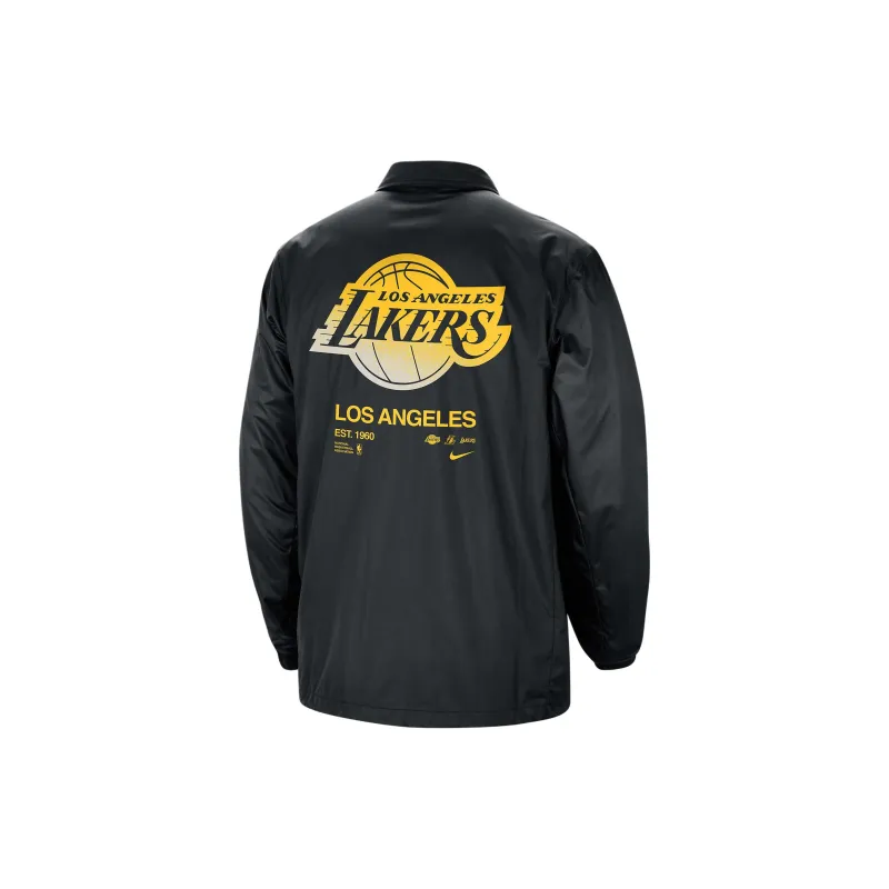 Nike x NBA Los Angeles Lakers Courtside Jacket Men's Black/Black/White-1