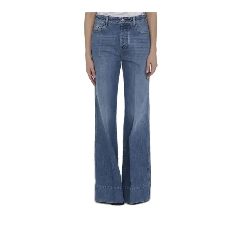 Bottega Veneta Buttoned Wide Leg Jeans