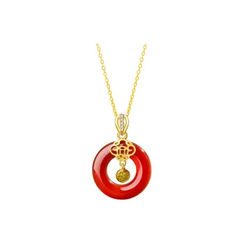 Children's Drawings Agate Jade Necklaces Women's