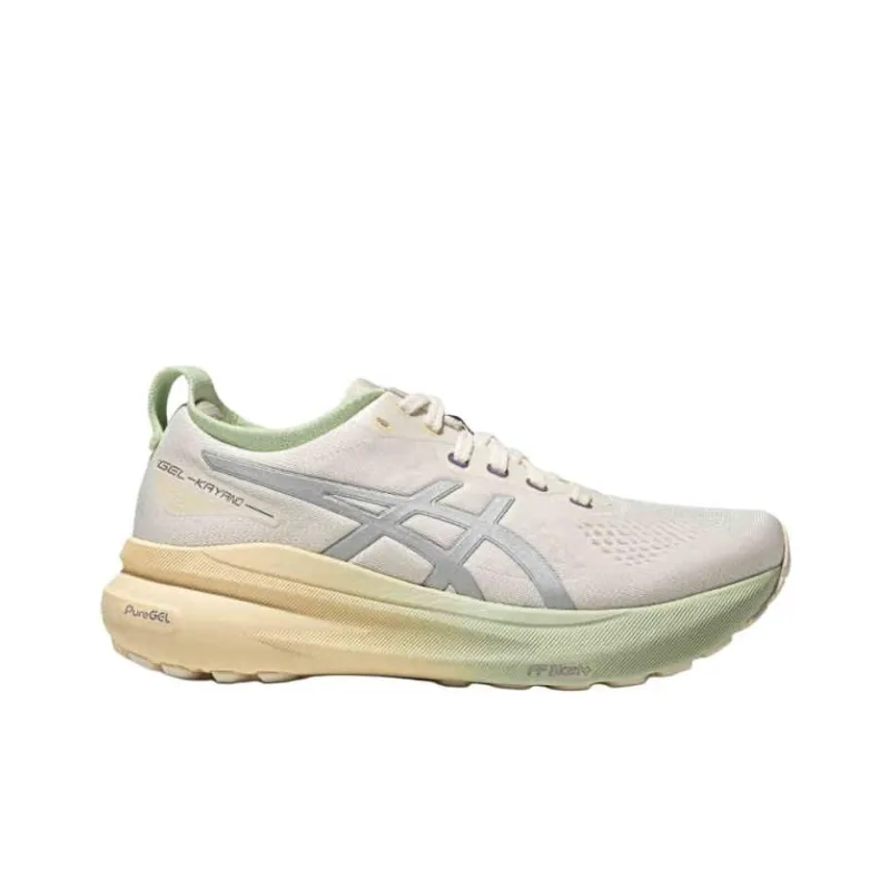 Asics Gel Kayano 31 Anti Slip Wear Resistant Low Top Marathon Long Distance Running Shoes Women's Milk White-1