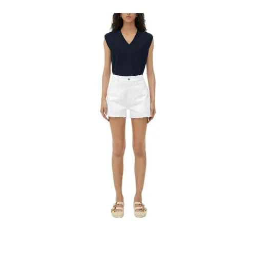 Bottega Veneta Denim Shorts Women's White