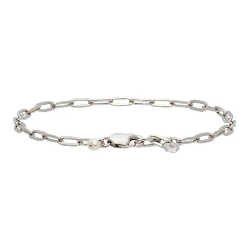 Maria Black Recycled Sterling Silver, Rhodium Plated Bracelets Unisex Silver-1