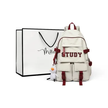 MILLIE'S Fabric Backpack Tubas Women's Ecru