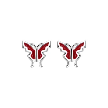 MIDNIGHT MOMENT S999 Silver Stud Earrings Women's