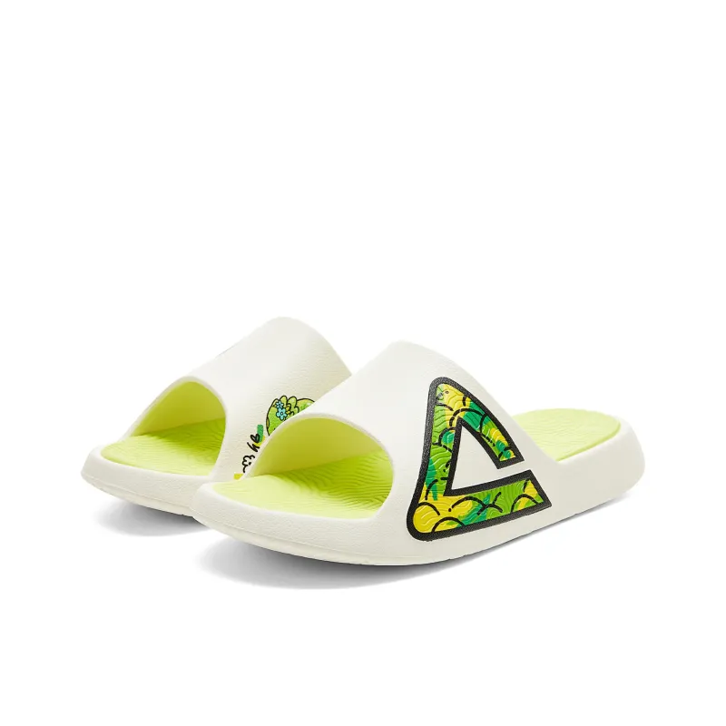 PEAK State Pole Classic Drag Slip Resistant Abrasion Resistant Slide Slippers Men's White Green-2