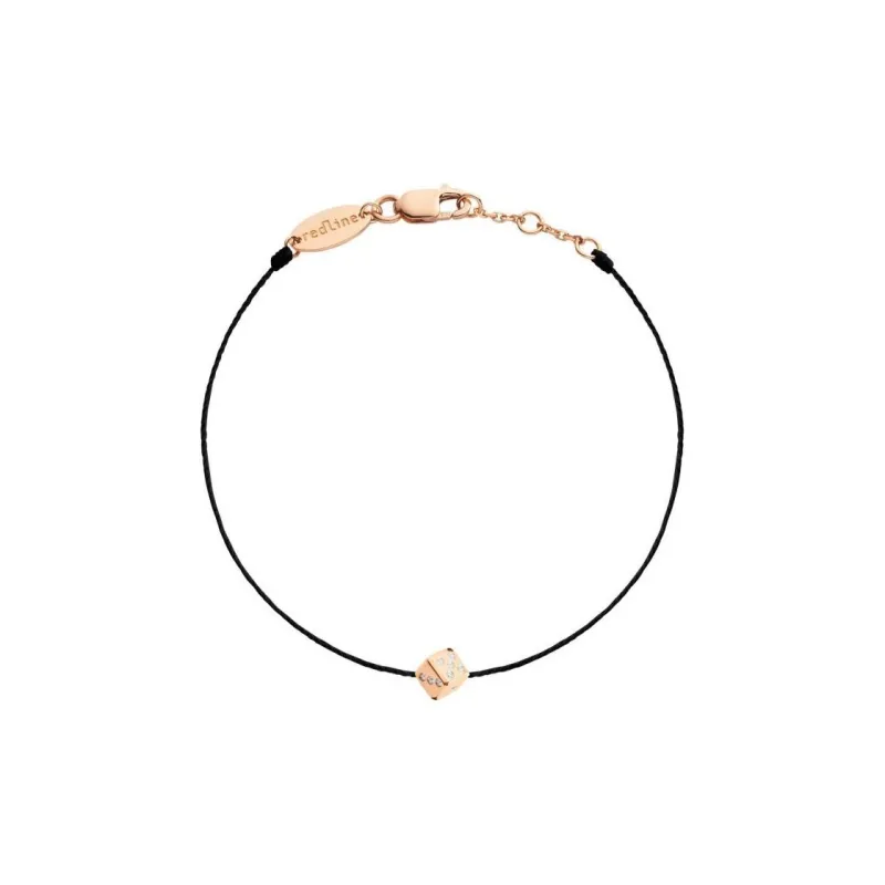 Redline 18kt Rose Gold Pure Diamond String Bracelet-0