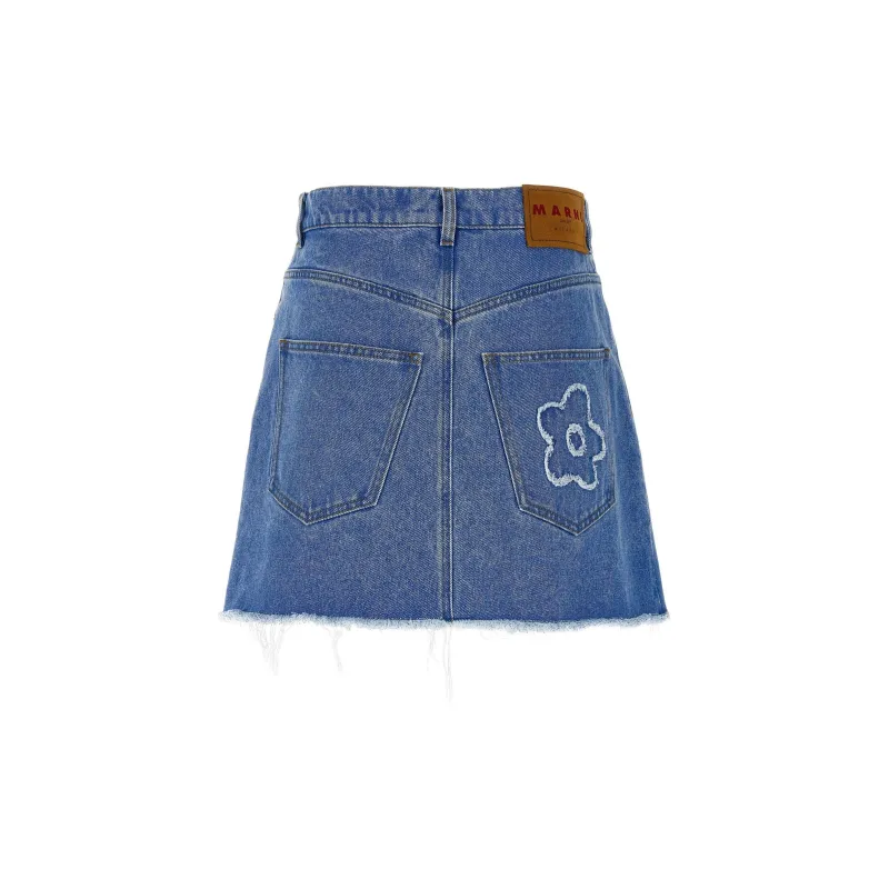 MARNI Floral appliqué Mini Skirt-1