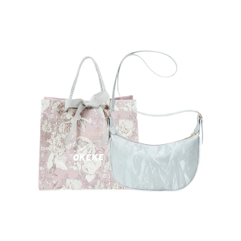 OKEKE Pu Shoulder Bag Crossbody Bag Regular Unisex White/Black/Pink/Gray-11
