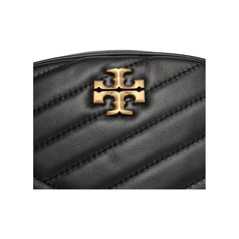 TORY BURCH Kira Sheepskin Camera Bag, Shoulder Bag, Crossbody Bag Women's Black Gold-4