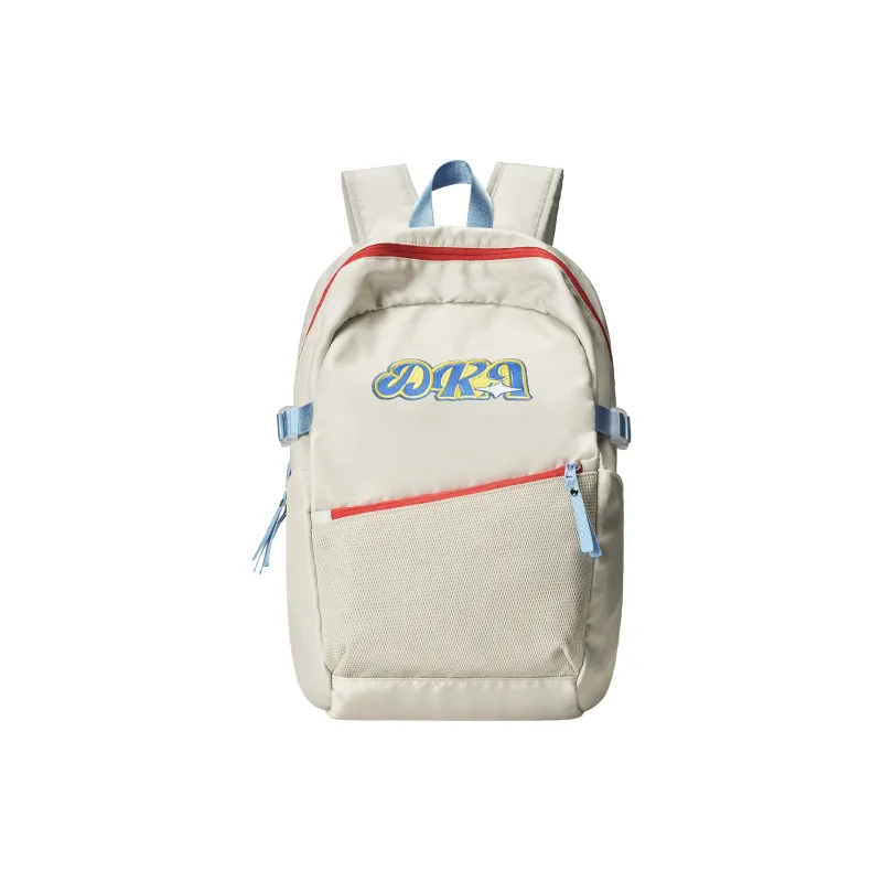 DRACONITE Polyester Student Backpack Regular Unisex Khaki-8