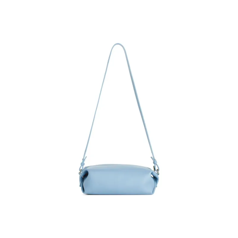 ARKET Sheepskin Shoulder Bag Medium Size Women's Light Blue/Black-1