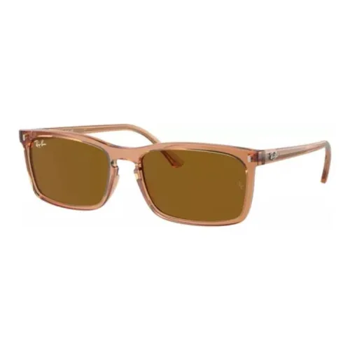 RayBan Propionate Salt Rectangular Sunglasses Unisex Brown