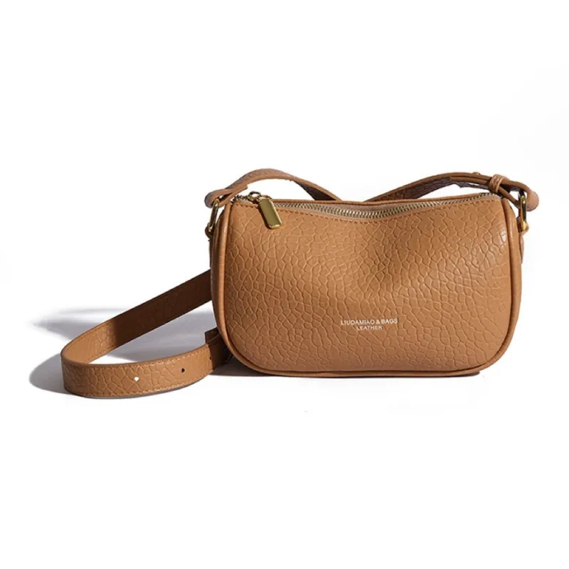 OKEKE Pu Crossbody Bag Shoulder Bag Regular Unisex Dark Brown/Black/Khaki/Light Brown-6