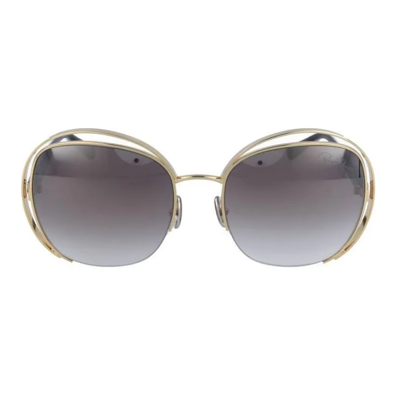 Roberto Cavalli Acetate Metal Square Sunglasses Women's Gold-1