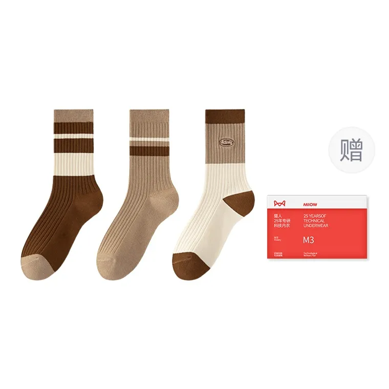 MIIOW Trend Party Series Mid Calf Socks Women's Shopping Bag Combo Set-12