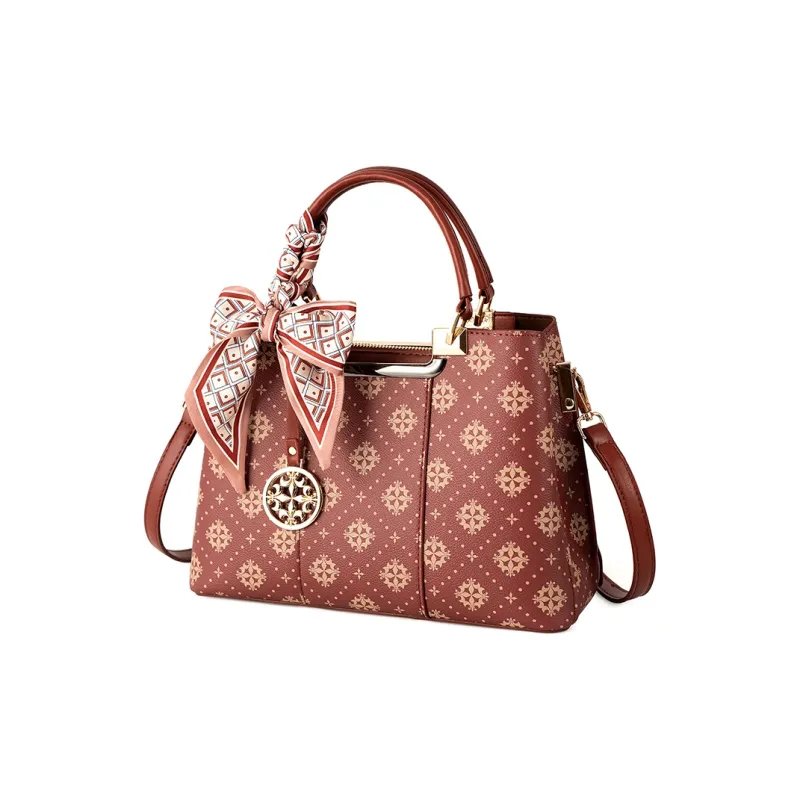 Vigno Synthetic Leather Handbags Shoulder Bags Regular Women's Red-9