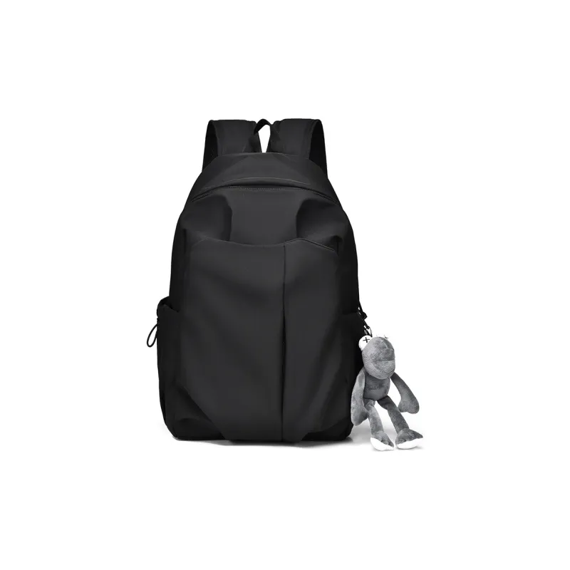 GEERDUN Durable Fabric Backpack Regular Unisex Black/Red/White/Gray-15