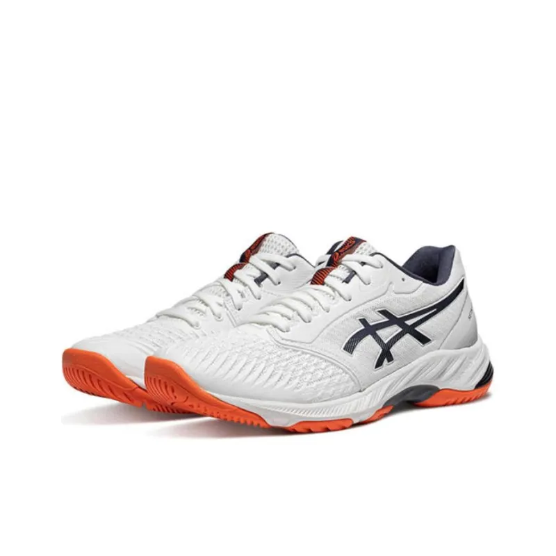 Asics Netburner Ballistic FF 3 Wear resistant And Lightweight Low Top Training Shoes Unisex White-1