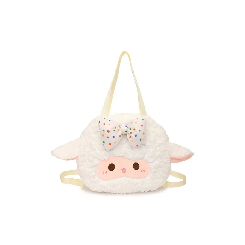 SUN ERATH&U Fuzzy Fabric Backpack Regular Women's Multicolor-6