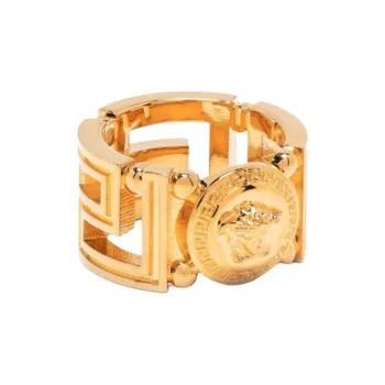 VERSACE 2010s Medusa Greca Ring