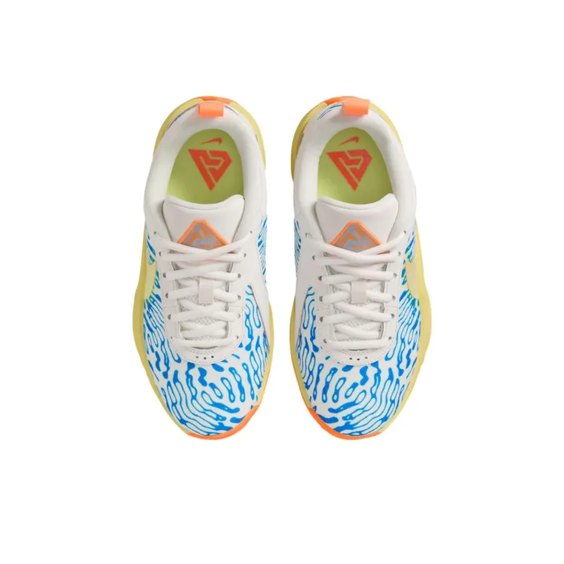 Nike Giannis Freak 6 Anti Slip Wear Resistant Low Top Basketball Shoes White Blue Orange Unisex-3