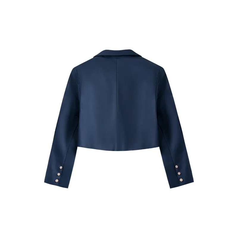 RIMUXINGHE Business Suit Women's Navy Blue-1