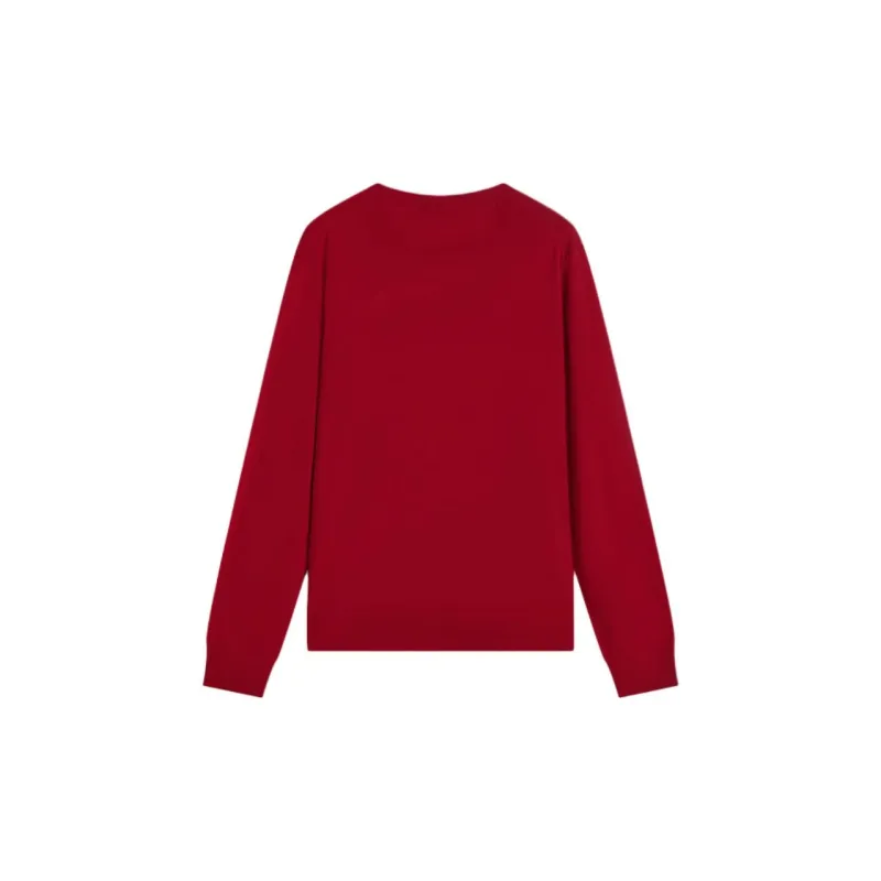 THEORY New Year Sweaters Men Starburst Red-1