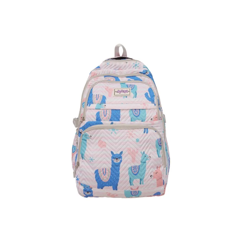 OURFUN Nylon Backpack Regular Unisex Multicolor-0
