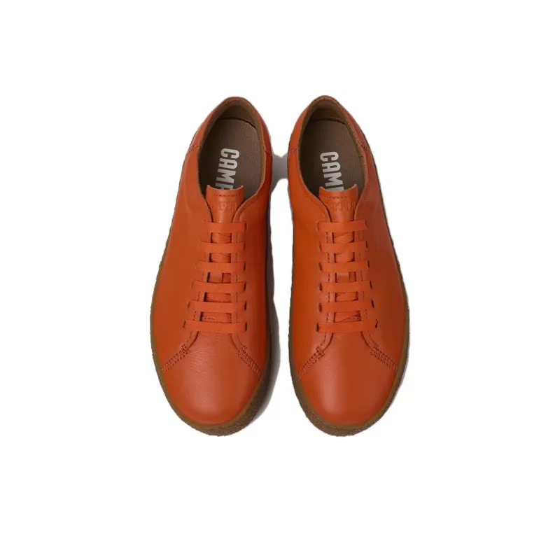 CAMPER Peu Terreno Slip Resistant Low Top Skateboard Shoes Men's Orange-2
