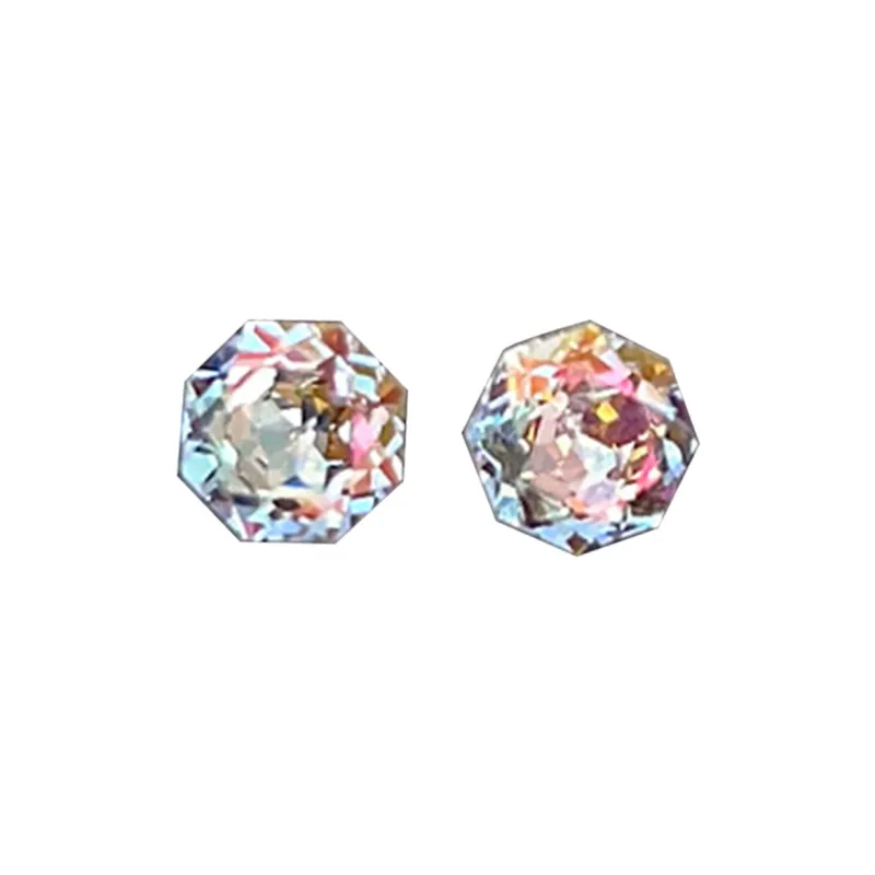 HOLLY RYAN Zircon Stud Earrings Unisex-6