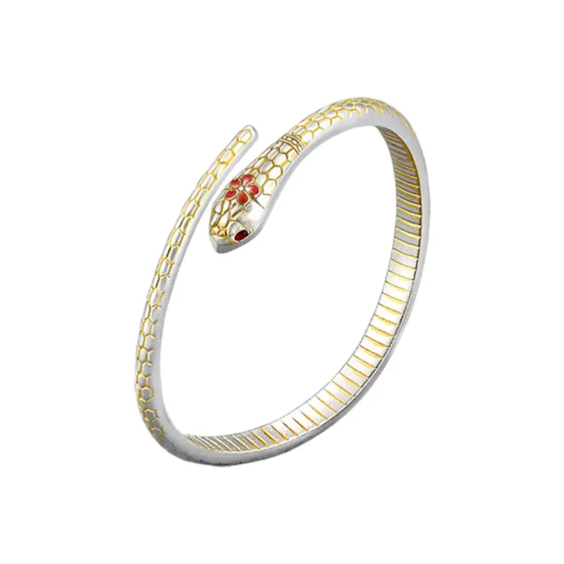 Brahmacharya 999 Fine Silver Sterling Silver Bracelets Women's-6