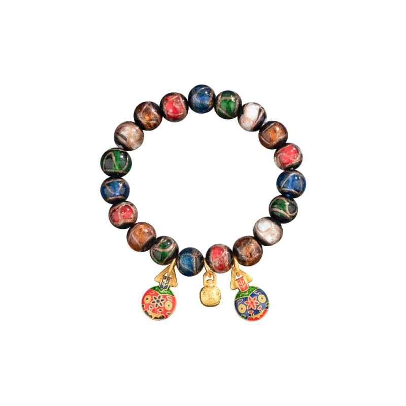 R Z Y Colored Glaze Bracelets Women's-0
