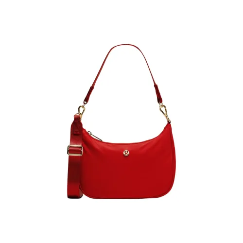 Lululemon Polyester Crossbody Bag, Shoulder Bag Mini Women's Red
