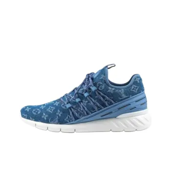 LOUIS VUITTON Fastlane Low Top Casual Shoes Men's Dark Blue